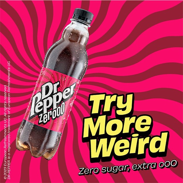Dr Pepper Zero soft drink 12x500ml - British product