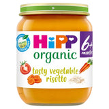 HiPP Organic Tasty Vegetable Risotto baby food jar 125g, UK version