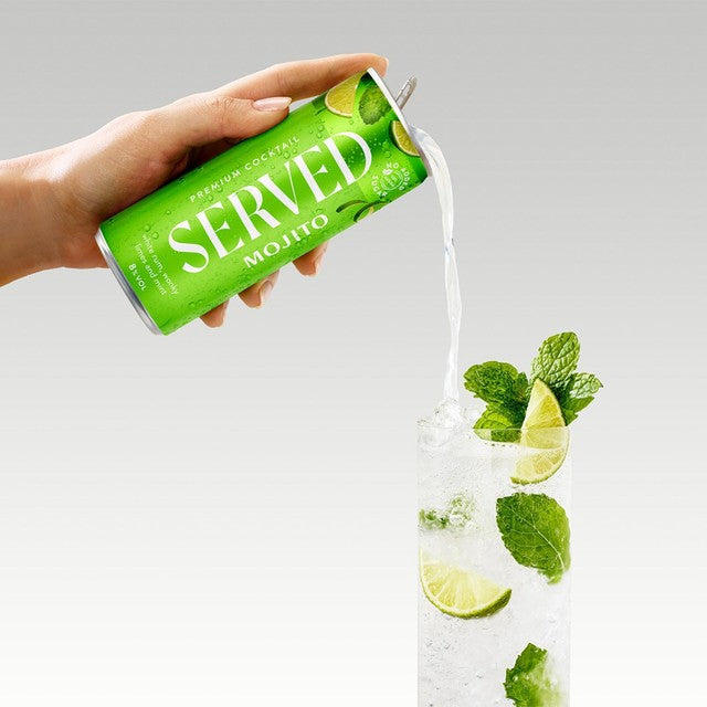 Served Mojito canned cocktail 250ml (British brand)