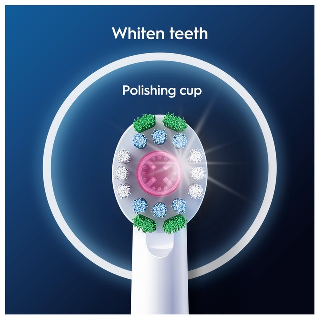 Oral-B 3D White toothbrush heads 8 pack, imported from the UK