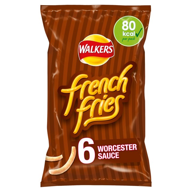 Walkers Worcester Sauce crisps multipack 6x18g (British brand)