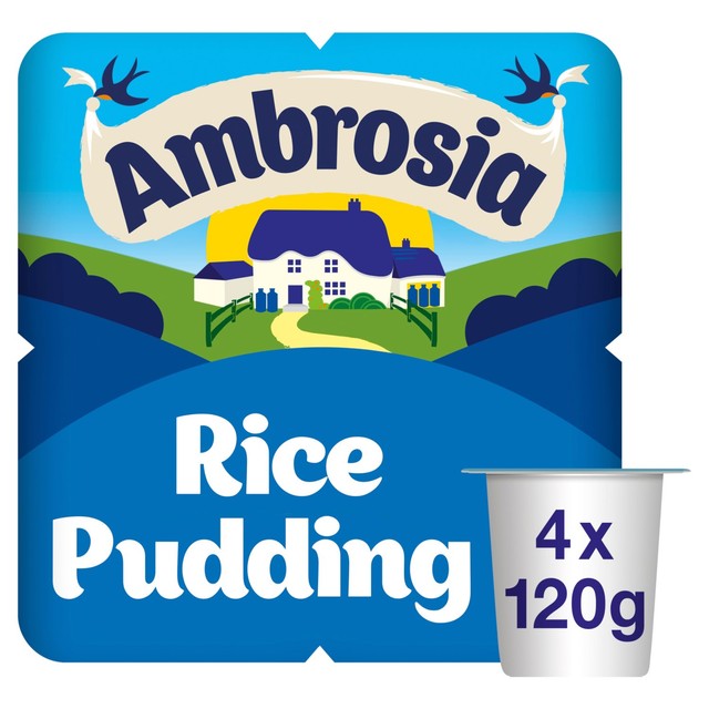 Ambrosia Rice Pudding Snack Pots 120g 4 Pack - British product