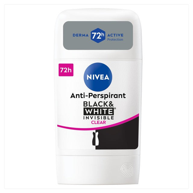 Nivea deodorant stick Black & White 50ml, imported from the UK