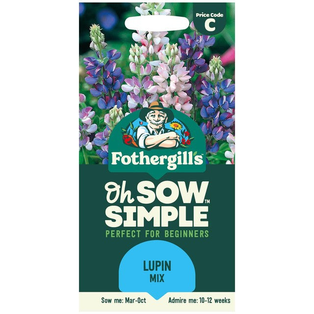 Mr Fothergills Lupin Mix seeds 30 seeds, imported from the UK