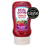 Real Good No Added Sugar Low Salt Tomato Ketchup 310g, imported from the UK