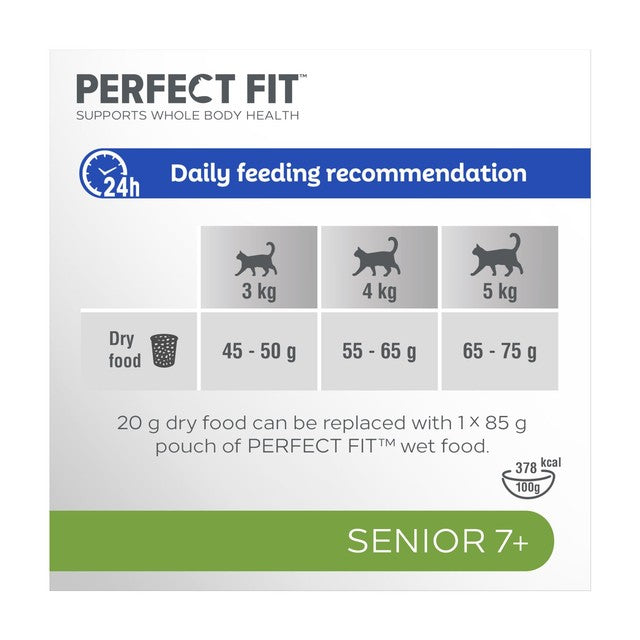 Perfect Fit dry cat food Chicken 7kg, imported from the UK