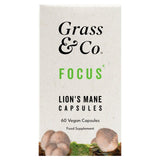 Grass & Co. FOCUS Lion's Mane Mushrooms Capsules with Ginseng and Omega-3, UK version