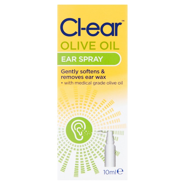 Cl-ear olive oil ear spray 10ml - British product