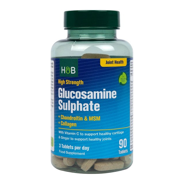 Holland & Barrett glucosamine chondroitin complex supplement 90 tablets, UK version