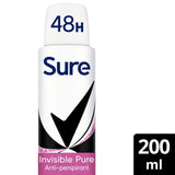 Sure Women Invisible Pure deodorant spray 200ml (British brand)
