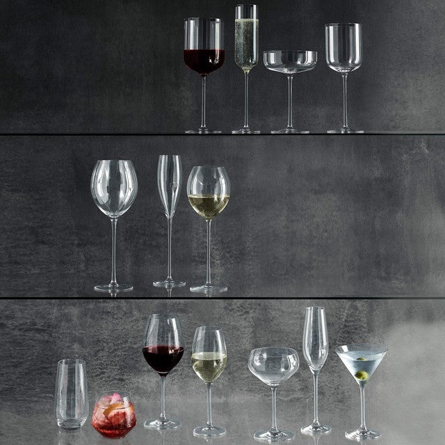 M&S Maxim red wine glasses 4 per pack, imported from the UK