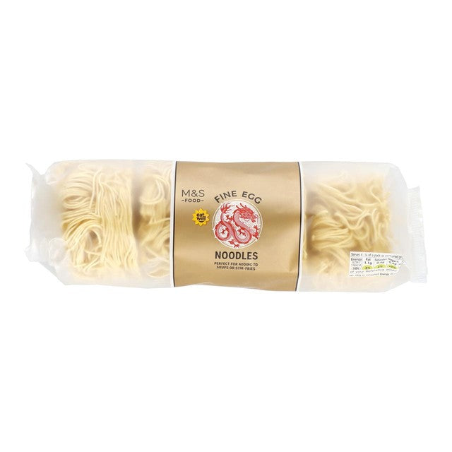 M&S fine egg noodles 250g, imported from the UK