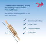Tala Snowflakes Revolving Rolling Pin