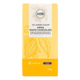 Holland & Barrett no added sugar Swiss white chocolate bar 100g, UK version