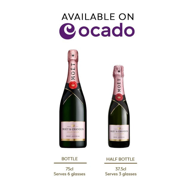 Moet & Chandon Rose Imperial Champagne 75cl, imported from the UK