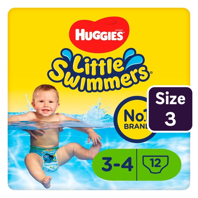 Huggies Little Swimmers Swim Nappies Size 3-4 12 Pack, UK version