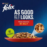 Felix meaty selection in jelly cat food 12 x 85g - British product