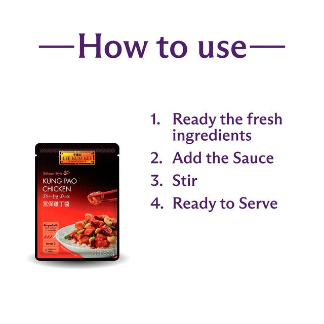 Lee Kum Kee Kung Pao chicken stir-fry sauce 50g, UK version