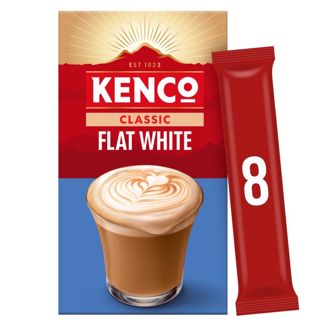 Kenco Flat White Instant Coffee Sachets 118.4g, UK version