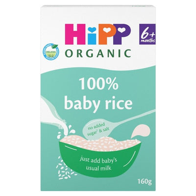 HiPP Organic 100% Baby Rice 6+ Months Baby Cereal 160g