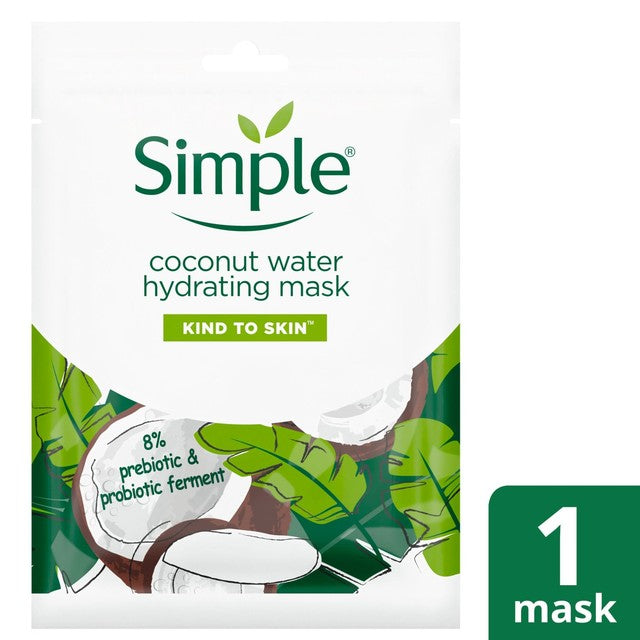 Simple Coconut Water Hydrating Sheet Mask 25g (British brand)