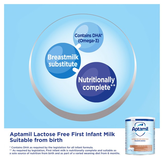 Aptamil lactose free infant milk formula powder 400g - British product