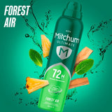 Mitchum anti-perspirant deodorant spray Forest Air 250ml, imported from the UK
