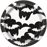 Unique Party Halloween Bats paper party plates 22.86cm, UK version