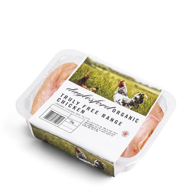 Daylesford Organic free range chicken mini fillets 320g - British product