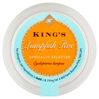 Kings Caviar Style Lumpfish Roe Black Fish Roe 100g