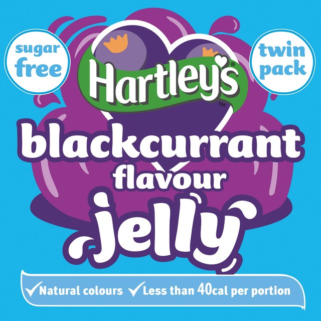 Hartley's sugar free blackcurrant jelly crystals 23g, UK version