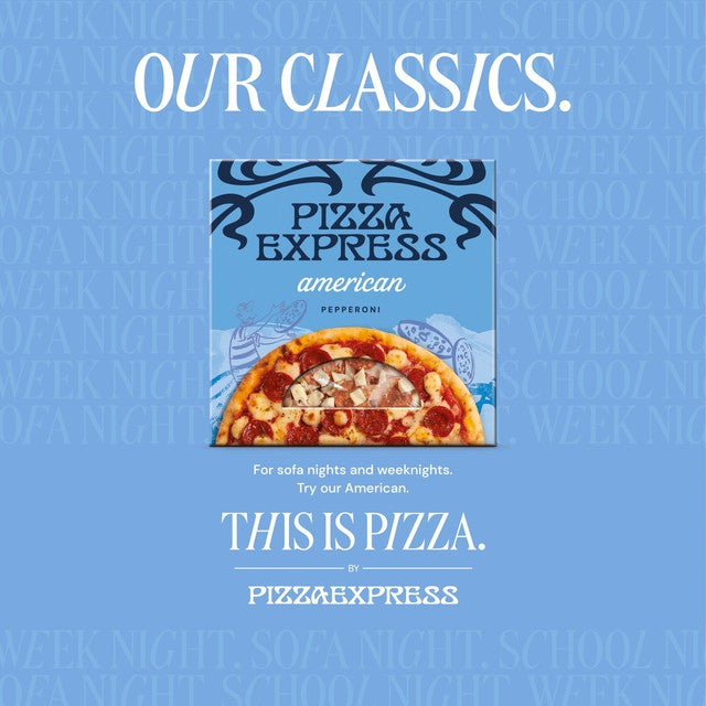 Pizza Express American pepperoni pizza 250g, imported from the UK