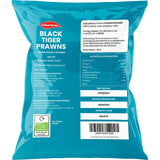 Crown Farms cooked peeled black tiger king prawns 200g - British product