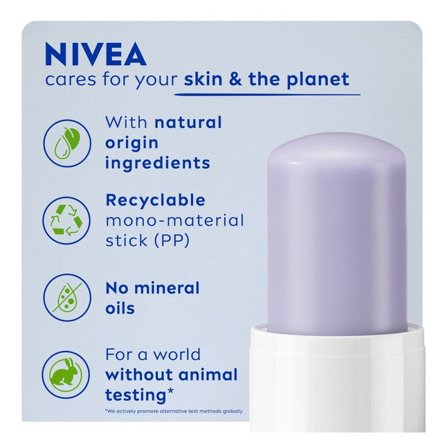Nivea Overnight Lip Balm Lavender 4.8g, imported from the UK