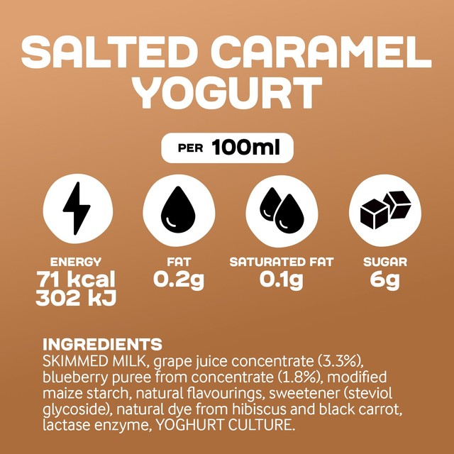 Arla salted caramel yogurt 200g - British product