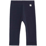 M&S fleece back baby leggings in navy for 0-3 months, imported from the UK