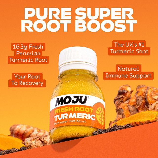 Moju Turmeric Vitality Shot 60ml, imported from the UK
