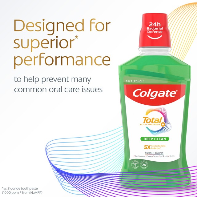 Colgate Total Advanced Deep Clean Alcohol Free Mouthwash 500ml - British product