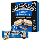Eat Natural cashew and blueberry cereal bars 3 x 40g - British product
