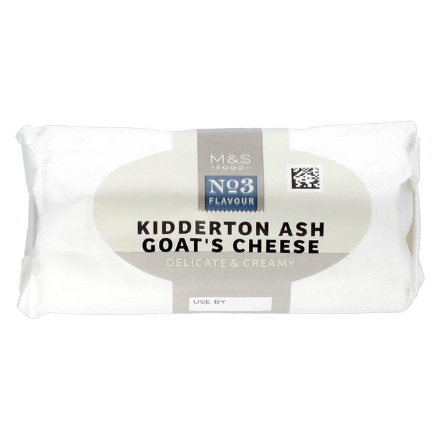 M&S Kidderton Ash goat's cheese 150g, imported from the UK