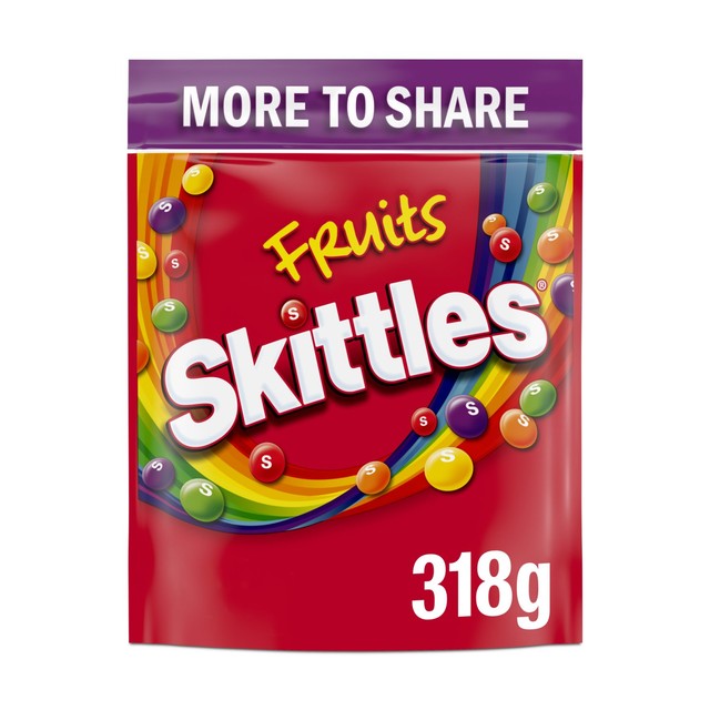 Skittles vegan fruit flavoured chewy sweets 318g (British brand)
