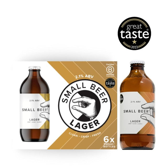 Small Beer Lager 6 x 350ml (British brand)