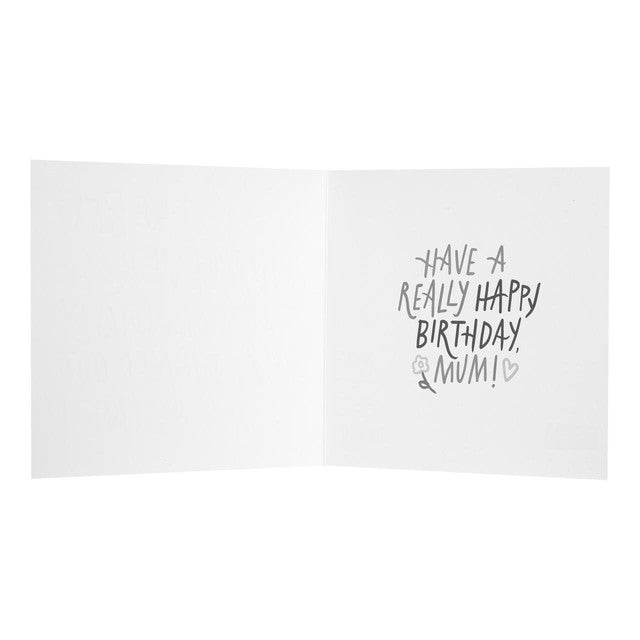 M&S Best Mum Ever birthday card 15cm square, imported from the UK
