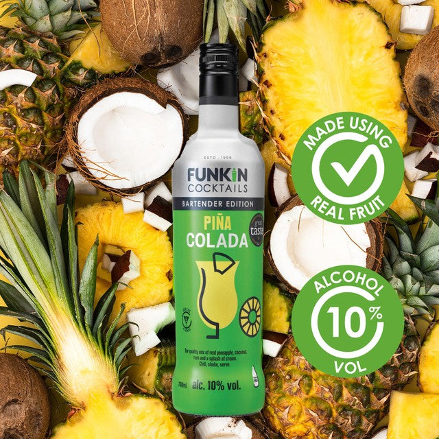 Funkin Pina Colada alcoholic cocktail 70cl - British product