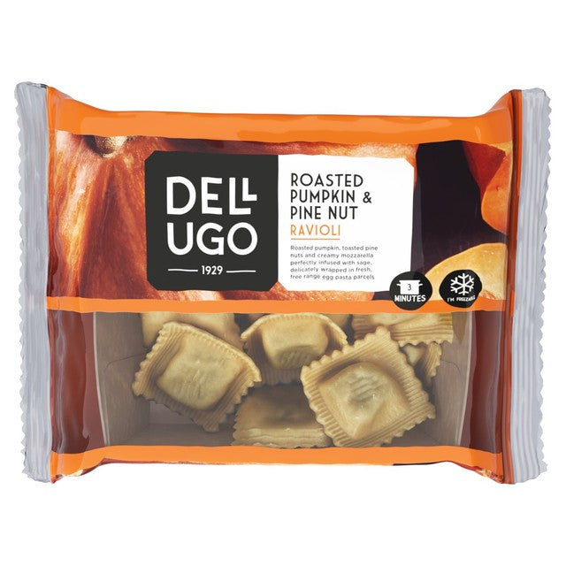Dell' Ugo Roasted Pumpkin and Pinenut Ravioli 250g - British product