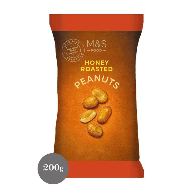 M&S honey roasted peanuts 200g, imported from the UK