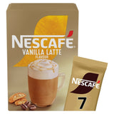 Nescafe Gold Vanilla Latte instant coffee 7 sachets, imported from the UK