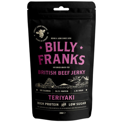 Billy Franks Teriyaki Beef Jerky Snack 30g