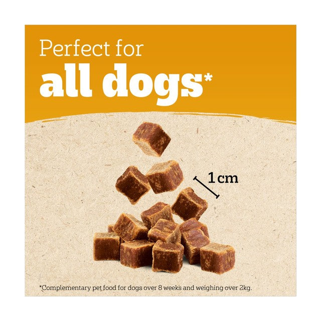 Pedigree Ranchos Duck Cubes dog treats 70g, imported from the UK