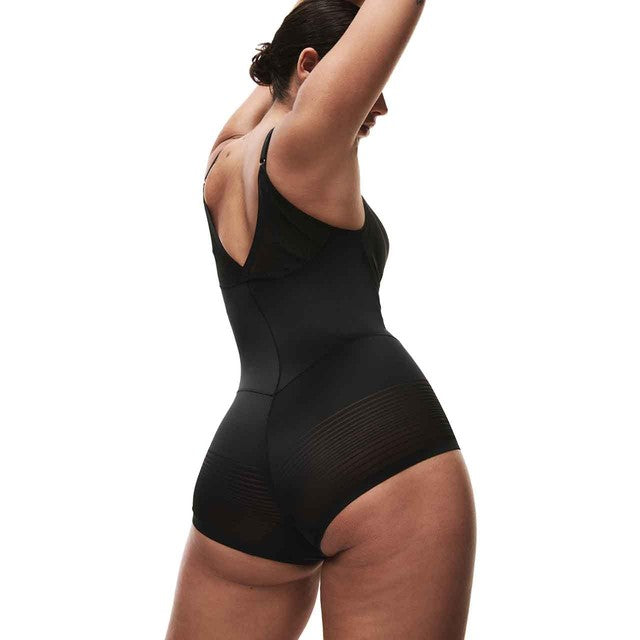 M&S Body Define firm control bodysuit in black, size 18, imported from the UK